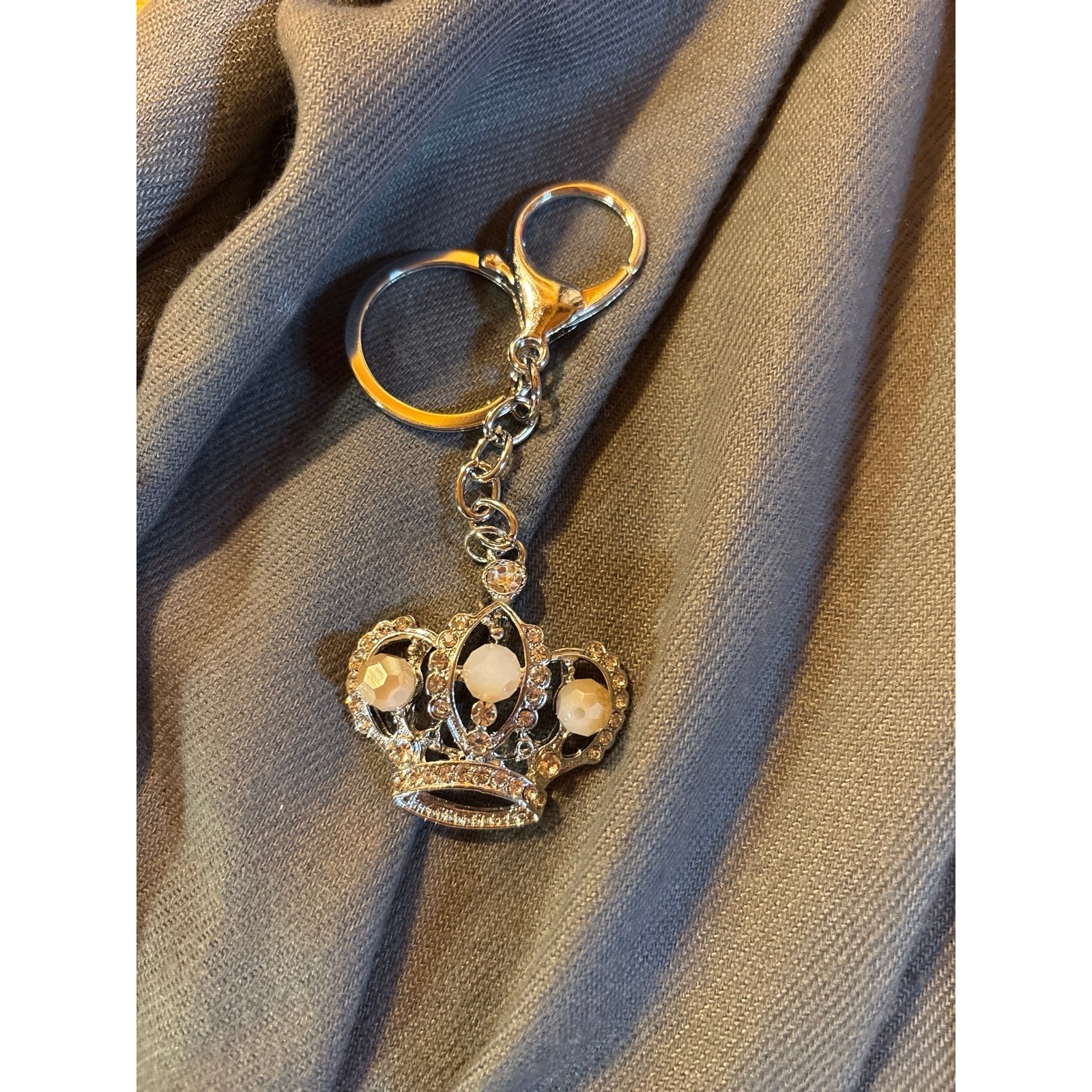 Crown Bag Keychain Charm